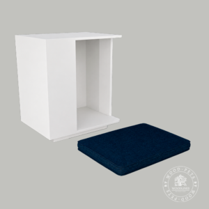 pet station blanca med cojin removible