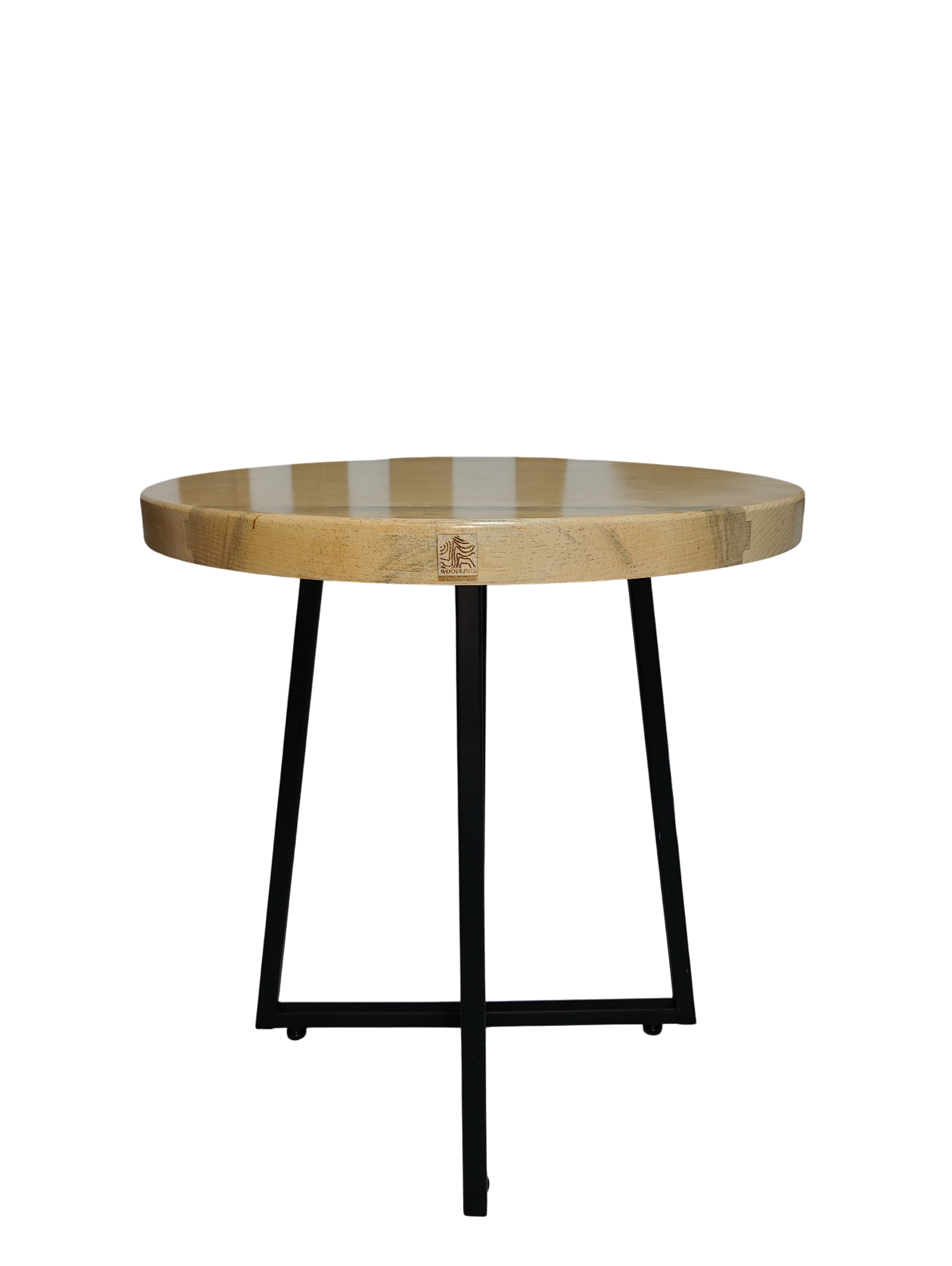 mesa de comedor redonda pino y acero 70 cms mesa de comedor redonda pino y acero 70 cms